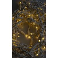 Instalatie Craciun, 80 m, Led-uri ,Franjuri, Alb cald, Flash, Alimentator, Interconectabila, Fir Alb Cauciucat, 220v, Flippy