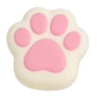 Jucarie Antistres Squishy, Flippy, Revenire Lenta, Model Labuta de Pisica, Squishy, BIG, 12.5 x 10.5 cm, 220 g, Model 10, Alb Roz