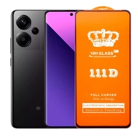 Folie Sticla Securizata pentru Xiaomi Redmi Note 13 Pro Plus, Flippy, Sticla de Protectie Compatibila cu Xiaomi Redmi Note 13 Pro Plus, Full Cover 111D, HD, Margini Negre, Transparenta
