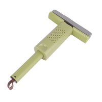 Mini Mop, Flippy, Pentru Uz Casnic, Sistem Autostoarcere, Portabil, Mop cu Burete, Rotire 180°,15 x 27.5 cm, Verde