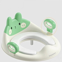 Capac WC cu Reductie, Flippy, pentru Copii, cu Manere, Model Ursulet, Plastic Durabil, Verde
