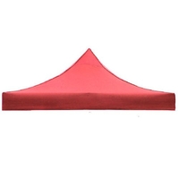 Prelata,copertina pentru acoperis cort tip pavilion Flippy, 2 x 2 m , impermeabila, invelis din material textil oxfort 700D, cauciucat Rosu