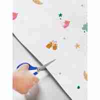 Rola Autoadeziva pentru Perete, Flippy, din Panza, 10 m, Rezistenta la Umezeala, 2.5 mm Grosime, Model Girafa si Elefant, Multicolor