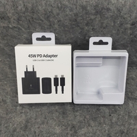 Incarcator Super Fast Charge, Flippy, Adaptor Fast Charge 45W, 5A, PD 3.0, Cablu 1m, Incarcator Fast Charge USB Type-C, Negru