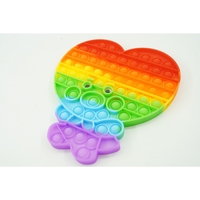 Jucarie antistres din silicon, Flippy, Pop It Now and Flip It, Maimuta mare, Multicolor