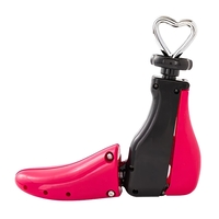 San/Calapod Pro Reglabil, Flippy, Alungire si Largire 4 Directii, Marime 40-47, Pantofi, Ghete, Adidasi, Arc, 22 x 21.5 x 7 cm, Roz / Negru