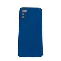 Husa protectie compatibila cu Huawei Nova 5T Liquid Silicone Case Albastru inchis