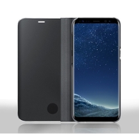 Husa Tip Carte, Flippy, Compatibila cu Huawei Mate 10 Lite, Flip Cover Oglinda, Negru