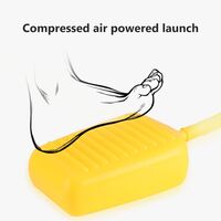 Jucarie pentru Copii, Flippy, Lansator de Rachete cu Piciorul, Un Lansator, 3 Rachete Fara Lumini, 3 Aircrafts, 42x36 cm, Multicolor