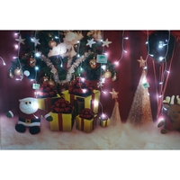 Instalatie de Craciun Flippy® Tip Turturi, 8 jocuri de lumini Sectiune 4 m, 132 LED-uri, Interconectabila, Fir Transparent, Alb Rece