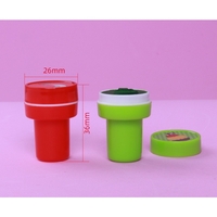 Set 26 Stampile, Flippy, pentru Copii 4-6 Ani, Model Fete Zambitoare Emoji, 20 x 10 x 2 cm, Multicolor