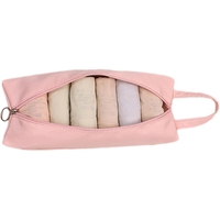 Geanta de Depozitare, Flippy, Pentru Haine Mici, Lenjerie, Sosete, Cosmetice, Impermeabila, cu Maner, 10x20x3 cm, Roz