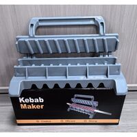 Presa pentru Carne, Flippy, pentru Kebab, cu Maner, din ABS, 29 x 7.5 x 2.6 cm, Gri