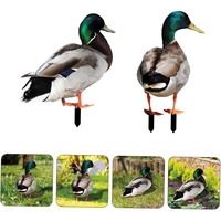 Set 2 Decoratiuni de Gradina, Flippy, Model Rata, Tip Placa, Grosime 3 mm, Fata-Verso, Multicolor