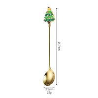 Set 4 Lingurite, Flippy, Tema Craciun, Model Carry The Merry, 4 Modele, din Otel Inoxidabil, 19.5 x 16 x 2 cm, Multicolor