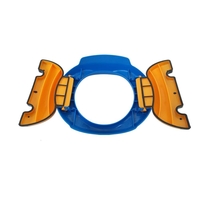 Olita Portabila 2 in 1, Flippy, Olita + Capac de Toaleta, din Plastic, Diametru 21 cm, Albastru