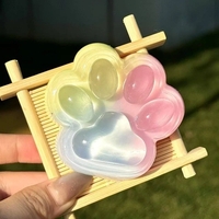 Jucarie Antistres Squishy, Flippy, cu Revenire Lenta, Labuta de Pisica Pufoasa, 7.5 cm, Ambalaj Transparent, Model 27054, Multicolor
