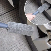 Set 12 Accesorii pentru Curatare Auto, Flippy, Interior si Exterior, Curatare Jante, Cauciucuri, Gri