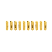 Set 20 de Cleme pentru Haine, Flippy, de Prindere pentru Pantaloni, Atasabile la Umerase, 1.6x2.3x6.35 cm, Galben