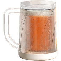 Cana Frigorifica cu Gheata, Flippy, 14.2 x 10.4 x 14.7 cm, Plastic, 800 ml, Transparent