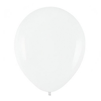 Set 10 Baloane din Latex, Flippy, Model Party, 13 cm, 1 g, Alb