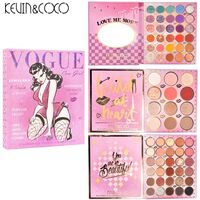 Paleta de Farduri Kevin&Coco, 72 culori, Stil Carte, 3 Straturi, Pudra Compacta, Clasic, Fara Sulfati, 14 x 14 cm, 80 g, multicolor