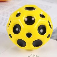 Minge Saltareata Hiperelastica, Flippy, Space Moon Ball foarte Elastica, Antistress pentru Copii, Diametru 66 mm, Galben