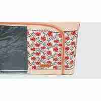 Cutie de Depozitare Pliabila, Flippy,100 L din Bumbac si In, 60X42X40 cm, Fereastra Frontala, 2 Usi de Acces cu Fermoar Bidirectional, Cadru Metalic, Suport Baza Stabil din Plastic, Motiv Traditional Model 4