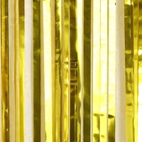 Perdea Franjurata, Flippy, Model Decor Petrecere, pentru Fundal de Poze, Amenajare Colorata a Petrecerii, Dimensiune 100x200 cm, Gold