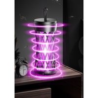 Lampa Anti-Insecte, Flippy, Lumina UV, Electrica, Incarcare USB, 5V, 1A, Silentioasa, 12 x 6 m, Gri