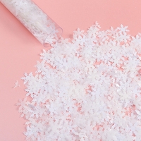 Tun de Confetti, Flippy, 30 cm, Model Fulgi de Zapada din Hartie, Ambalaj din PET, Alb