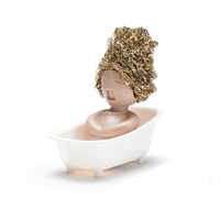 Suport pentru Spalat Vase, Flippy, pentru Burete/Sarma, Model Cada, Alb/Bej