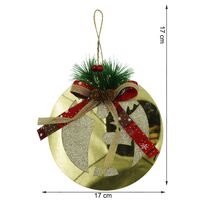 Ornament brad, Flippy, Ren, Auriu, Lucios, 17*17CM, Acril, Interior/ Exterior
