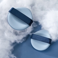 Set 7 Bureti de Machiaj  Flippy, Reutilizabili, Utilizare Umeda sau Uscata, Powder Puff, 5.5 x 5.5 x 0.9 cm, Multicolor