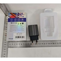 Incarcator Rapid PD QC3.0, Flippy, 2 Porturi, USB + Type C, 20W, Incarcare Rapida, Protectie Supraincalzire, 9.5 x 5.3 x 5.8 cm, Negru