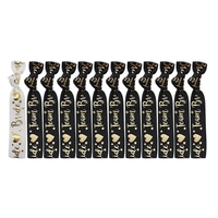 Set 11 Bratari, Flippy, pentru Petrecerea Burlacitelor, din Panza, Marime Universala, Alb/Negru