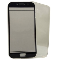 Husa de protectie Flippy® pentru Samsung A7 2017 Full Tpu 360 V2 Transparent cu margini negre