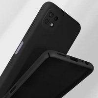 Husa protectie Flippy pentru Samsung A22 5G Liquid Silicone Negru