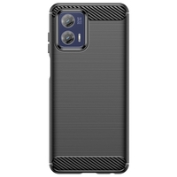 Husa de Protectie pentru Motorola Moto G13 / G23, Flippy, Protectie 360, din TPU cu element de Carbon, Anti Alunecare, 1.8 mm, Negru