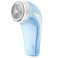 Aparat Pentru Curatat Scame, Par Si Praf, Flippy, Pentru Diferite Tipuri De Material, Cu Lame Din Otel Inoxidabil, Incarcare Prin USB Type-C, Cu Perie De Curatare si Cablu USB Incluse, 13.5x9 cm, Albastru