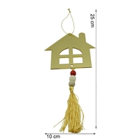Ornament brad, Flippy, Casa, Auriu, Lucios, 10*25CM, Acril, Interior/ Exterior