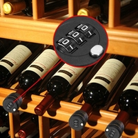 Lacat de Blocare pentru Sticle, Flippy, Lacat pentru Sticle cu Bauturi, din Plastic PP durabil, Cu Parola din 3 Cifre, 40 x 42 x 45 mm, Negru