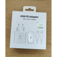 Incarcator Super Fast Charge, Flippy, Adaptor Fast Charge 45W, 5A, PD 3.0, Cablu 1m, Incarcator Fast Charge USB Type-C, Alb