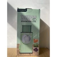 Feliator manual pentru legume Flippy, 3 lame din otel inxodabil, 3 tipuri de feliere, material carcasa ABS, latime maxima feliere 4 mm, baza de tip ventuza, usor si sigur de utilizat, 28.5 x 9,2 x 13.5 cm, verde