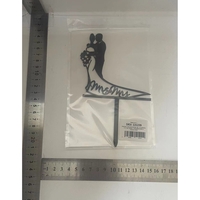Topper Tort, Flippy, Model 1 Mr&Mrs,  17.5 x 11 cm, Negru