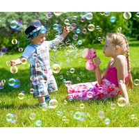 Jucarie Interactiva pentru Baloane de Sapun, Flippy, Sunete si Lumini, Model Dinozaur, cu 8 Orificii, 15 x 8.5 x 18.5, Roz