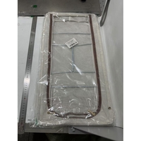 Cutie Depozitare cu Cadru Metalic, Flippy, pentru Incaltaminte, Haine, Lingerie, Fermoar Calitativ, Fereastra Transparenta, Manere Laterale, 60 x 30 x 15 cm Bej