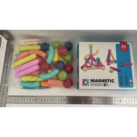 Set 36 de Piese Magnetice de Constructie, Flippy, Puzzle, Forme, 3 Ani, ABS, Magnet, 18x6x16 cm, Multicolor