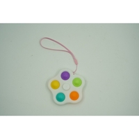 Jucarie antistres simple dimple fidget toy spinner cu 5 buline, Alb