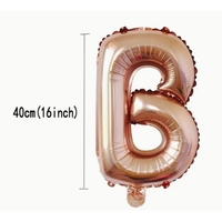 Set Baloane din Folie Metalizata, Flippy, Model Scris Bride, Litere de 40 cm, Tema Iubire, Baloane Party, Ambalaj Individual, Pai Inclus, Umflare cu Aer sau Heliu, Roz